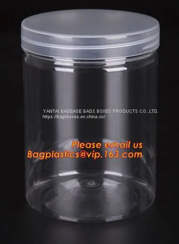 Pet Plastic Bottle Container for Candy Cookies Food Packaging,250ml 500ml PET Plastic Container Bottle Jar photo-5