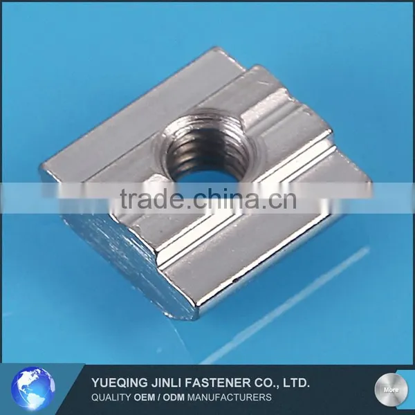 Jinli Professional Manufacturer Of OEM ODM Zink-Plated Carbon Steel Preset Nut Furniture M6 Sliding Nut