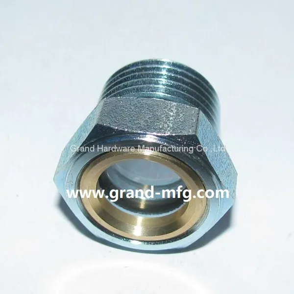 G Thread 3/8 INCH BSP Oil Sight Glass Brass Viewport Glass Window photo-4