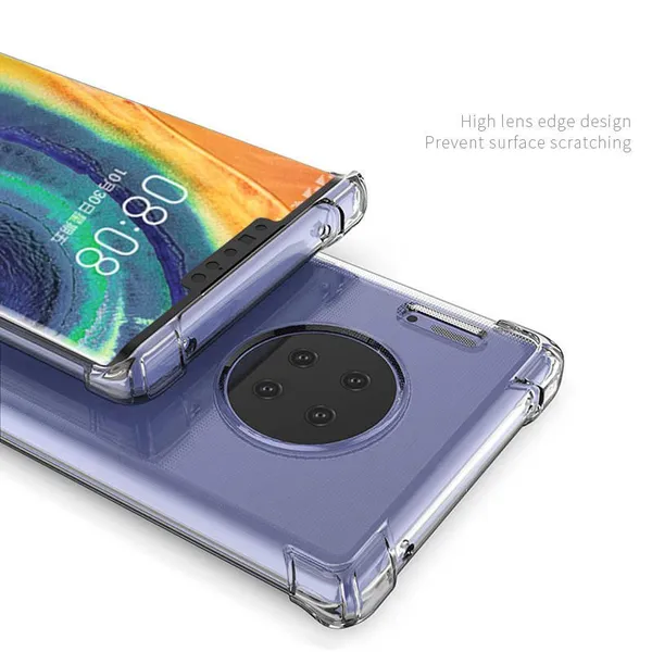 TPU PC Shockproof Clear Transparent Mobile Phone Case For Huawei Mate20/30/40Pro Phone Case Designs photo-4