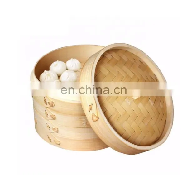 Popular Eco-Friendly Wholesale Round Bamboo Steamer Basket 10 Inch