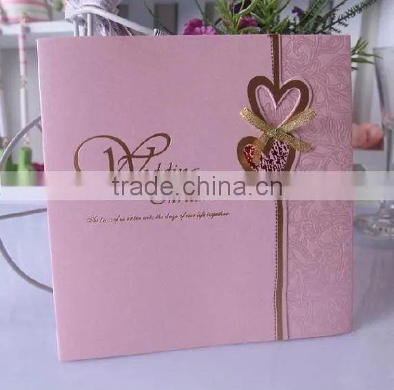 China Manufacturer Latest Luxurious Wedding Card Greeting Card photo-3