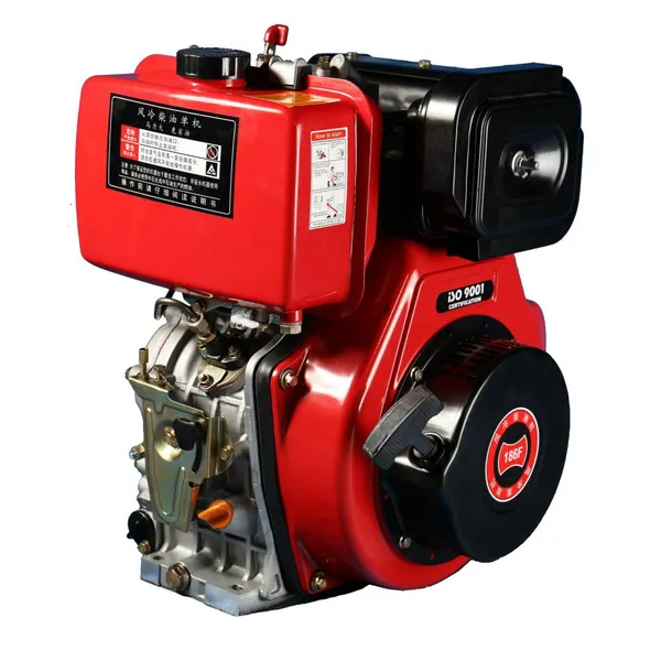 186F Single Cylinder Air Cooled Diesel Engine 10HP Direct Injection