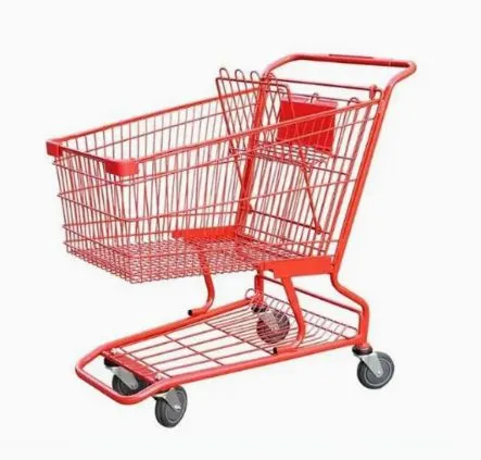 Large Capacity New Style Supermarket Shopping Push Cart Trolley photo-2
