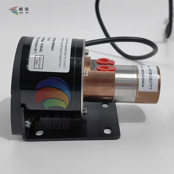 Best-selling HAP Double Copper Golden Gear Pump MT36-ZBZTPT Micro Drive Gear Pump Self-priming Corrosion-resistant Pressure Pump for Inkjet Printers photo-3