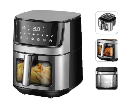 Air fryer/large capacity electric oven/visual french fry machine intelligent integrated oil-free low-fat fryer（Wechat:13510231336）