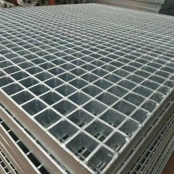 Hot Dipped Galvanized Steel Grating Heavy Duty Metal Grid for Industrial Platform Walkway photo-3