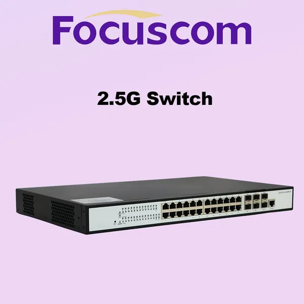 Layer 3 Managed PoE Switch, 24-Port 2.5G Base-T and 6-Port 10G SFP+ Uplink, Enterprise Ethernet Network Switch Focuscom S5720-24MP6X photo-3
