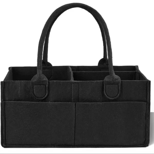 Felt Baby Diaper Caddy Organizer With Multi Pockets photo-5