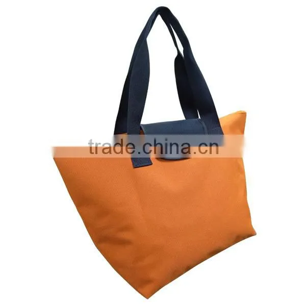 Orange Polyester Folding/Foldable Shopping Bag photo-4