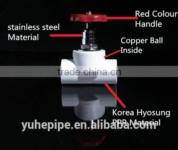 YUHE High Quality PPR Fittings Stop Valve photo-2