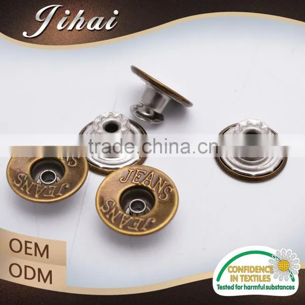 Fashion Accessory Tack Removable Metal Buttons Jeans photo-2