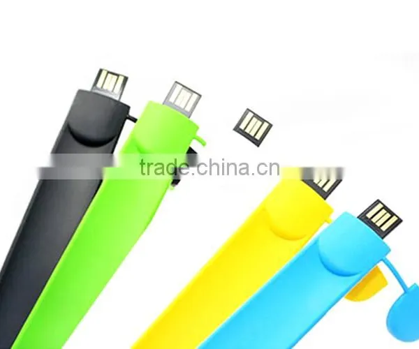 Cheap 4GB 8GB 16GB Red / Yellow Bracelet USB Flash Sticks With Free Logo Custom photo-5