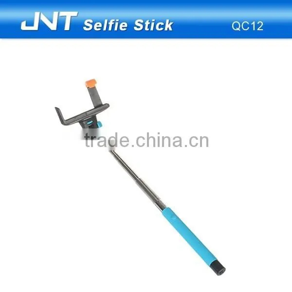Wireless bluetooth selfie stick with bluetooth shutter button