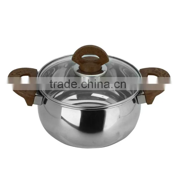 4pcs Set Stainless Steel Cookware Set Cooking Pot With Side Handles photo-3