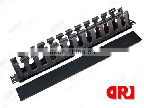 1U 12 Ports Plastic Vertical Cable Management
