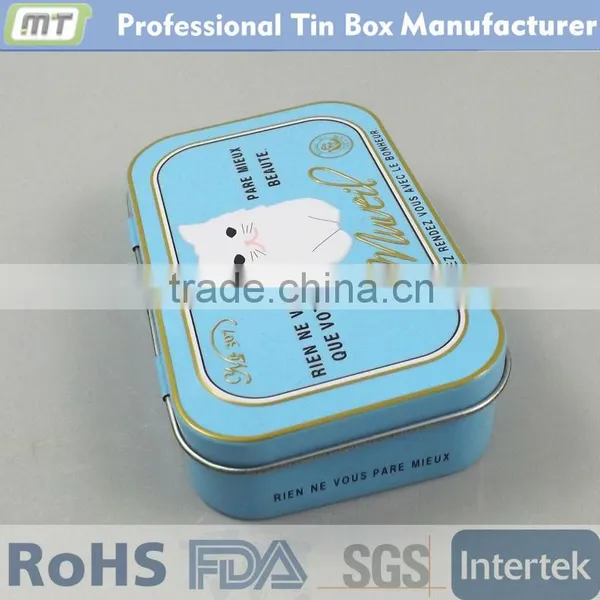 Rectangular Hinged Metal Tin Box for Pomade Quality Choice photo-3