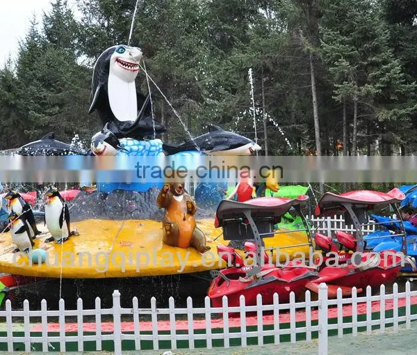 Fight Shark Island, Spin Rides in Outdoor Park, Water Game in Water Park photo-4