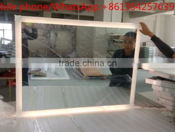 LED Lighted Frameless Rectangle Mirror for Luxury Hotel photo-2