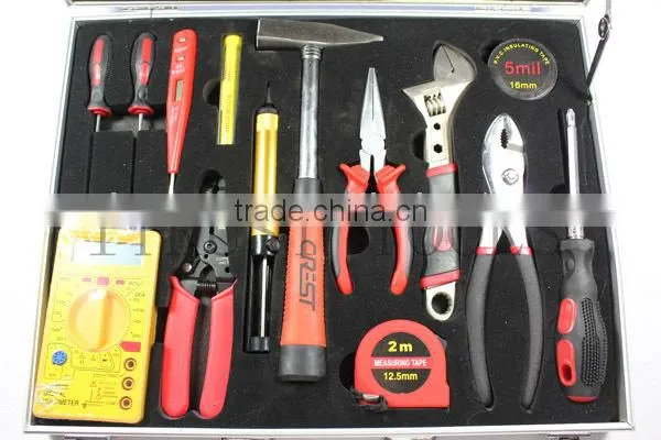 22pcs High Grade Aluminum Box Household Combination Hand Tools Set Quality Choice photo-2