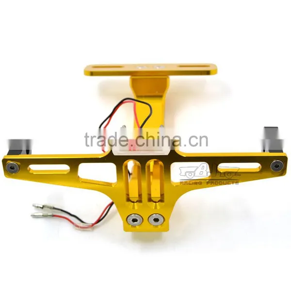 BJ-LPL-039 Aftermarket Aluminum Universal Motorbike License Plate Bracket Light With LED photo-5