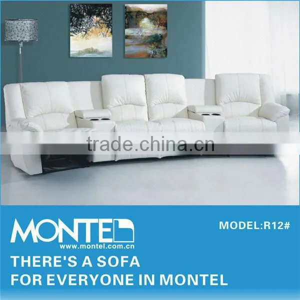 White Leather Two Seater Sofa With Drawer photo-2