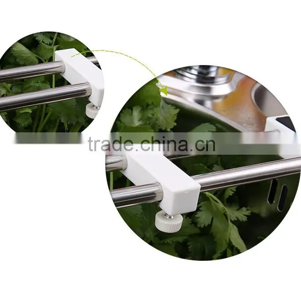 S/S+ABS 33.8*6*2.8 Hot Stainless Steel Kitchen Drying Rack photo-4