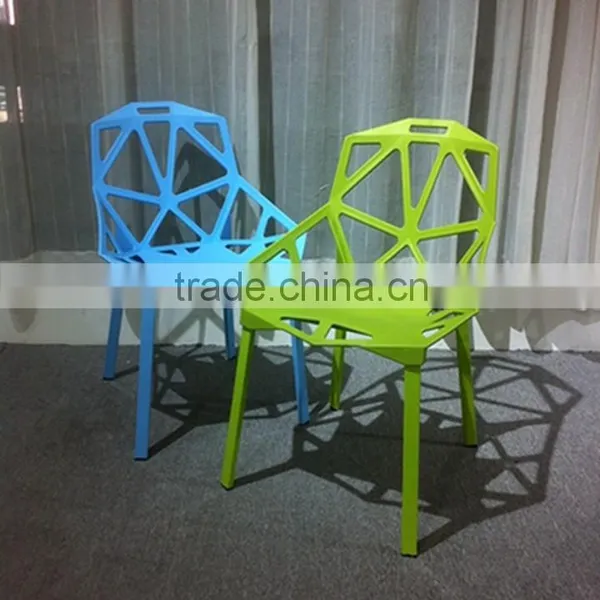 Morden Design White Plastic Chair One Plastic Chair One HYH-9128 photo-2