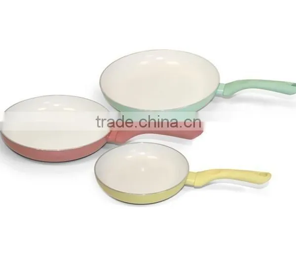 Nonstick Aluminum Fry Pan White Ceramic Coated Skillet Pan photo-4