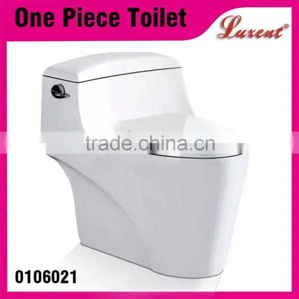 Colored Ceramic Siphonic P-Trap P-Trap One pc Toilet