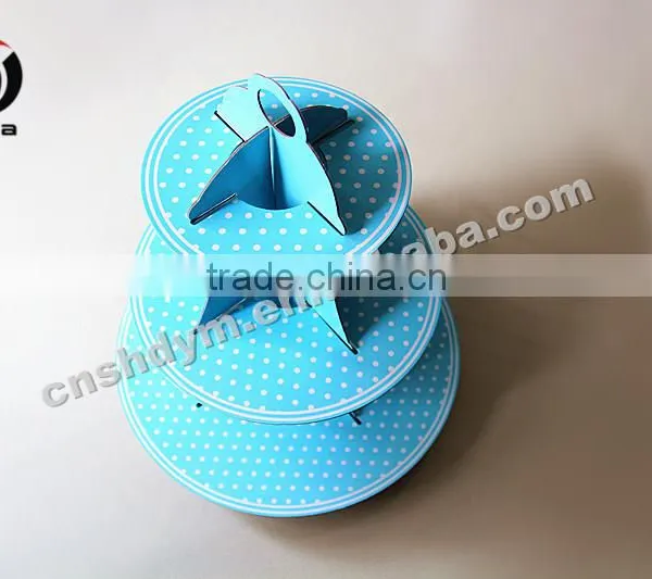 Food Grade Painting Colorful Paper Cake Stand