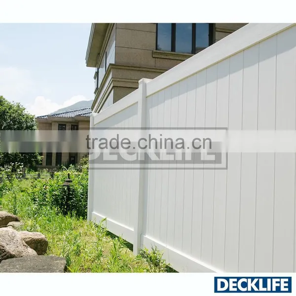 Hot Sale White Color PVC Fence Panel DP6x6-6078 Privacy Fence