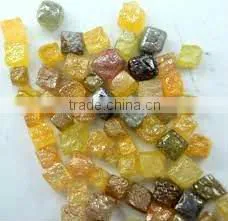 MULTICOLOUR DIAMONDCUBE ROUGH-1-2CTWSIZE
