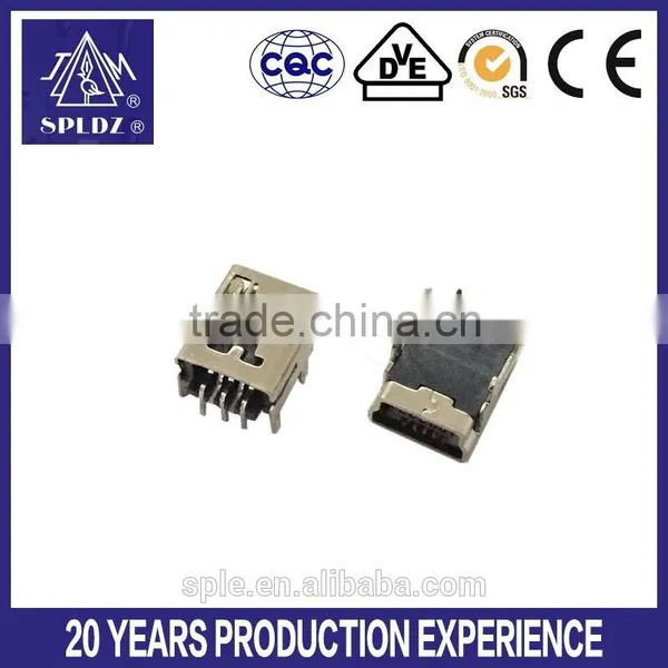 5pin Female Micro Usb Connector