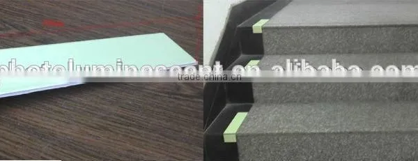 Photoluminescent L Shape Alu Anti-slip Stair Border