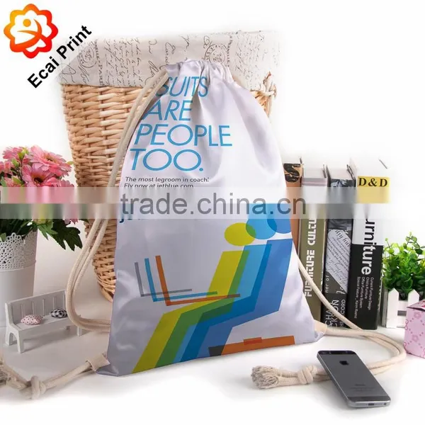 HOT SALE Custom Made Sublimated Digital Printing Promotional Drawstring Bag Quality Choice photo-2