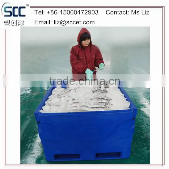 1000L Rotomolding Fish Moving Container, LLDPE Fish Container, PU Insulation Fish Container photo-4
