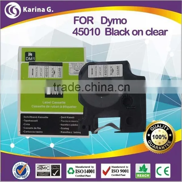 Hot Selling Products for Dymo label cartridge 45010, address label black on clear