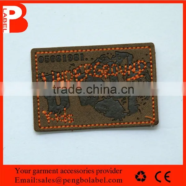 Eco-Friendly Custom Sheepskin Leather Patches for Jeans photo-3