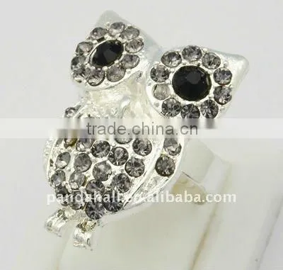 Brass Wholesale Silver Jewellery Ring(RJEW-Q007-1)