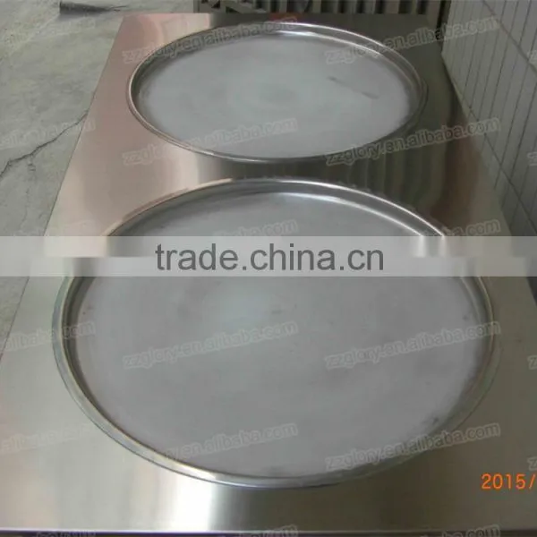 Frying Ice Pan Machine/High Quality Stainless Steel 2 Pan Durable Fry Ice Cream Machine photo-3