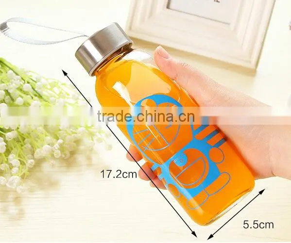 2016 Top Quality the Hot Lovely Glass Water Bottle Can be Customized photo-5