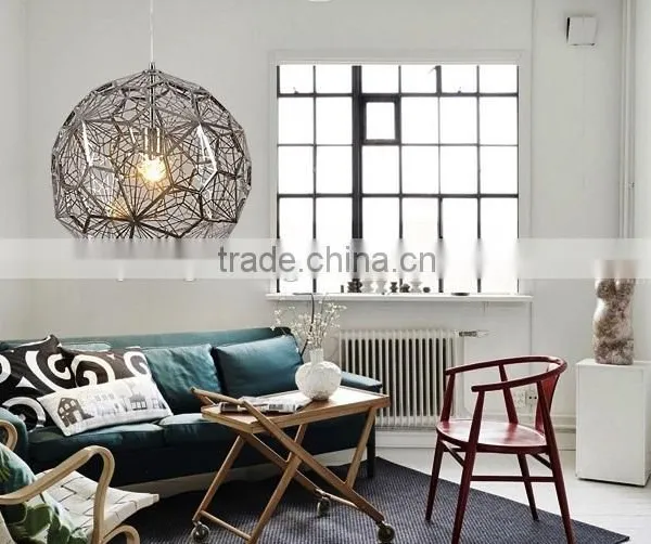 Unique Design Decorative Pendent Light Stainless Steel Ball Pendent Lamp photo-6