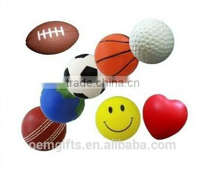 Promotional Printed PU Stress Ball, Cheap PU Foam Stress Ball