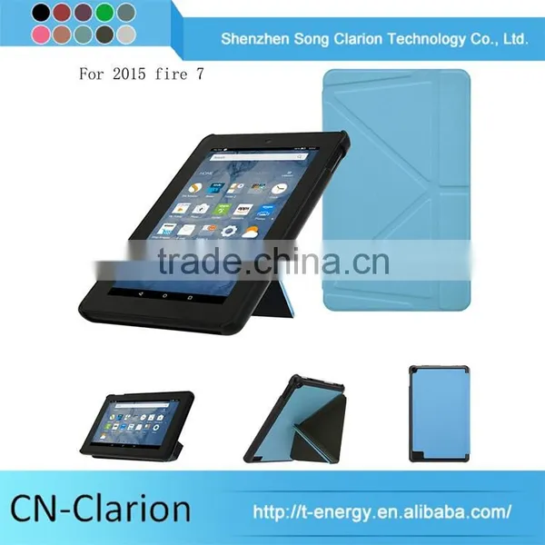 Leather Tablet Mobile Phone Leather Case Tablet Pc Case for Fire 7 Origami Case