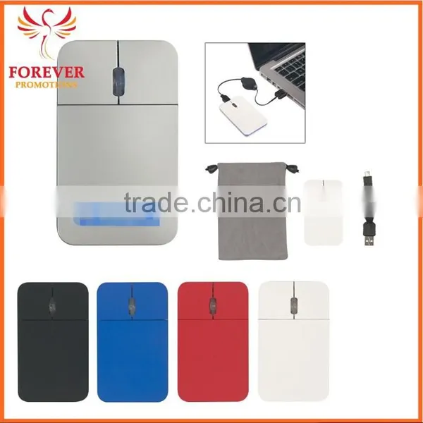2016 Promo Mouse Giveaway Gifts Wireless Light Up Mouse With Pouch