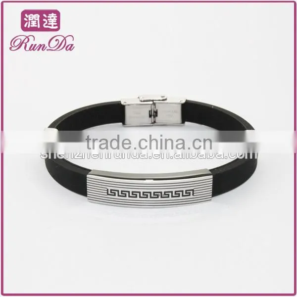Personalized Silicone Bracelet Cool Men's Silicone Bracelet