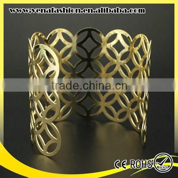 Custom Engraved Wide Metal Bracelet, Metal Plate Bracelet Quality Choice photo-2