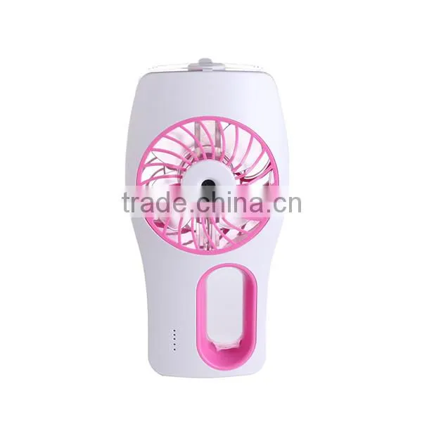 Handheld USB Mini Misting Fan With Personal Cooling Mist Humidifier and Built-in 2000mAh Rechargeable Battery for Home Office photo-2