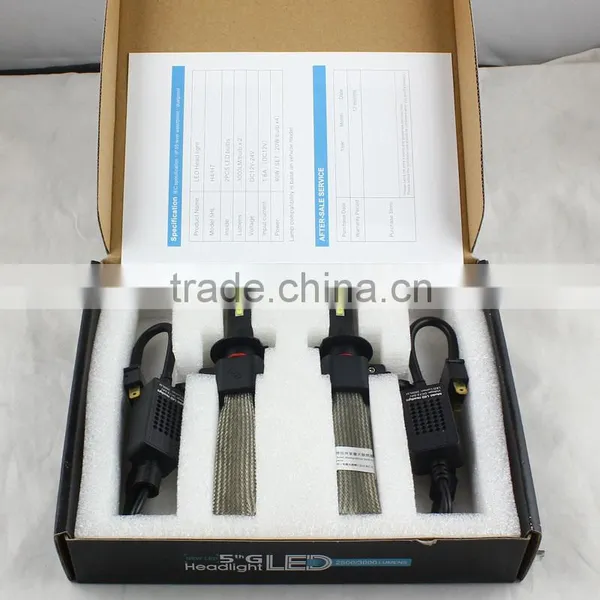 G5 H7 LED Headlamp Headlight Head Torch Lamp for Car Auto With 6000K 80W 5000LM photo-5